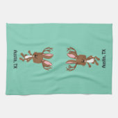 カワイジャカロープ – オースティン，テキサス州 キッチンタオル (横)