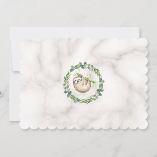 カワイスロスユーカリリースベビーシャワー サンキューカード (裏面)