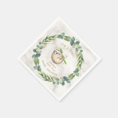 カワイスロスユーカリリースベビーシャワー スタンダードカクテルナプキン (角)