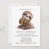 カワイスロース誕生日 招待状 (正面)