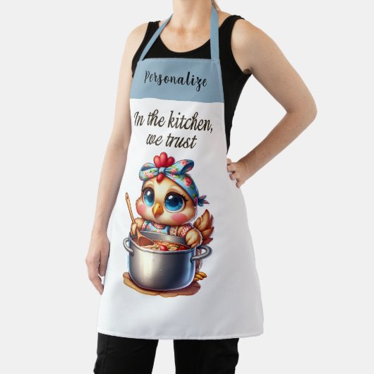 カワイチキン料理オンストーブキッチン引用文 エプロン (インサイチュ)