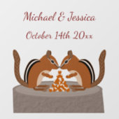 カワイチムンクス秋の結婚式カスタム ウィンドウサイン (シート)