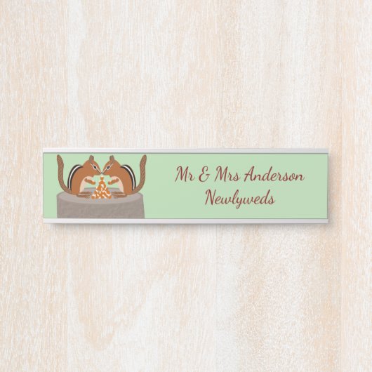 カワイチムンクス秋の結婚式カスタム サインプレート (正面)