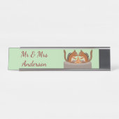 カワイチムンクス秋の結婚式カスタム デスクネームプレート (正面)