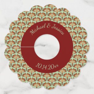 カワイチムンクス秋の結婚式カスタム ワイングラスタグ