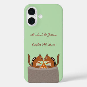 カワイチムンクス秋の結婚式カスタム iPhone 16ケース