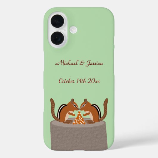カワイチムンクス秋の結婚式カスタム Case-Mate iPhoneケース (裏面)