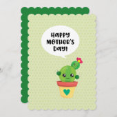 カワイトかわいいサクタスファミリーマザーズデイ シーズンカード (正面/裏面)