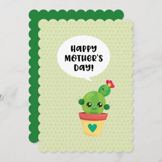 カワイトかわいいサクタスファミリーマザーズデイ シーズンカード (正面/裏面)