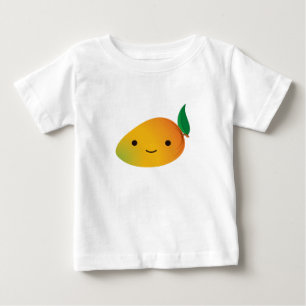 カワイトかわいいズスマイルマンゴー ベビーTシャツ