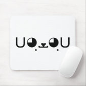 カワイトかわいいズパピード日本のッグ顔文字絵文字 マウスパッド (マウス)