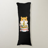 カワイトかわいいハムスターラーメンアニメ ボディピロー (正面縦)