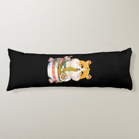 カワイトかわいいハムスターラーメンアニメ ボディピロー (正面)