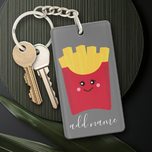 カワイトかわいいフフランスのライズと名前をカスタムする キーホルダー
