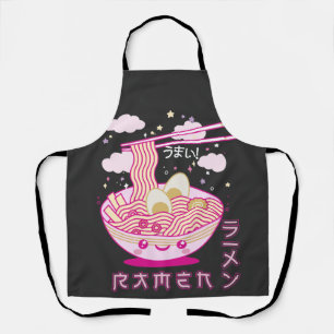 カワイトかわいいラーメンアニメラーメン女子10代 エプロン