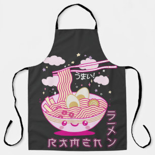 カワイトかわいいラーメンアニメラーメン女子10代 エプロン