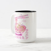 カワイトかわいいラーメンアニメラーメン女子10代 ツートーンマグカップ (正面左)