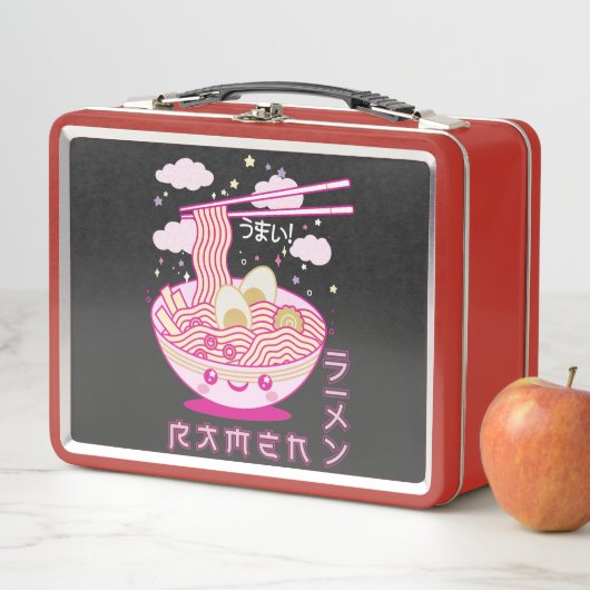 カワイトかわいいラーメンアニメラーメン女子10代 メタルランチボックス (インサイチュ)