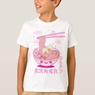 カワイトかわいいラーメンアニメラーメン女子10代 Tシャツ