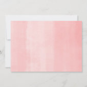 カワイトなスロスバーチャルベビーシャワーピンクの熱帯少女 招待状 (裏面)