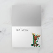 カワイトなトナカイの写真立てクリスマスカード シーズンカード (内部)