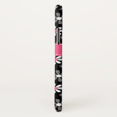 カワイトなピンクとブラックガーリーのモダンデイジー Case-Mate iPhoneケース (裏面/右)