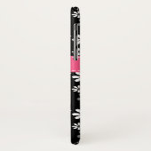 カワイトなピンクとブラックガーリーのモダンデイジー Case-Mate iPhoneケース (裏面/左)