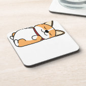 カワイトな怠け者ノペノットデイコーギラバー長袖 コースター (左側)