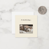 カワイトな猫ミニサンキューノート ノートカード (正面/裏面インサイチュ)