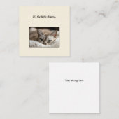 カワイトな猫ミニサンキューノート ノートカード (正面/裏面)