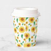カワイトひまわり模様パーティー紙カップ 紙コップ (右)