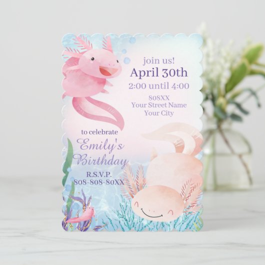 カワイトアクソロツアンダーザシーパーティの招待状 招待状 (スタンド正面)