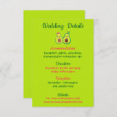 カワイトアボカドロマン結婚ティックズ詳細 エンクロージャーカード (正面/裏面)