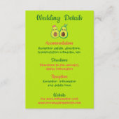 カワイトアボカドロマン結婚ティックズ詳細 エンクロージャーカード (正面)