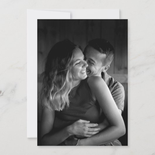 カワイトウェア婚約したフォト婚約パーティ 招待状 (裏面)