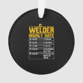 カワイトウェルおもしろいダー時給 |溶接業者への贈り物 オーナメント (正面)