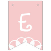 カワイトウェルカムベビーピンクブルーカスタムカラーウィズネーム バンティングフラッグ (第2の旗)