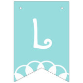 カワイトウェルカムベビーピンクブルーカスタムカラーウィズネーム バンティングフラッグ (第3の旗)