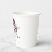 カワイトウォーターカラーキッテン 紙コップ (裏面)