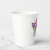 カワイトウォーターカラーキッテン 紙コップ (正面)