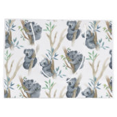 カワイトウォーターカラーコアラファミリー ラージペーパーバッグ (裏面)