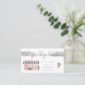 カワイトウォーターカラーコーヒーショップビジネスロイヤリティカード ロイヤリティカード (スタンド正面)