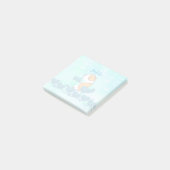 カワイトウォーターカラーブルーネームスクール ポストイット (アングル)