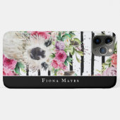 カワイトウォーターカラーラマ|フローラとモストライプノグラム Case-Mate iPhoneケース (裏面(横))