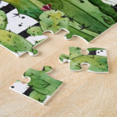 カワイトウォーターカラーラマ|フローラサボテン&ストライプ ジグソーパズル (側面)