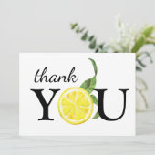 カワイトウォーターカラーレモンサンキューカード サンキューカード (スタンド正面)