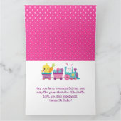 カワイトウサギチヨコ・チョコレートエッグストレイン誕生日 カード (内部)