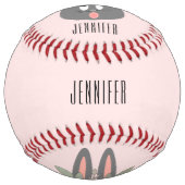 カワイトウサギピンクフローラシック ソフトボール (裏面)