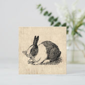 カワイトウサギヴィンテージアニマルアートイラストレーション シーズンカード (スタンド正面)