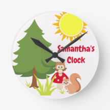 カワイトウッドランド動物リス&フクロウベビー子供部屋